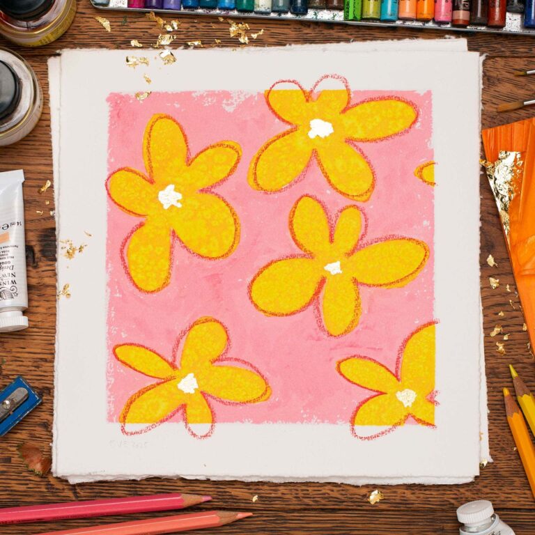 flower power fine art wall print 1