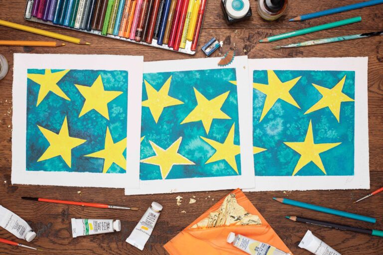 stars fine art print triptych