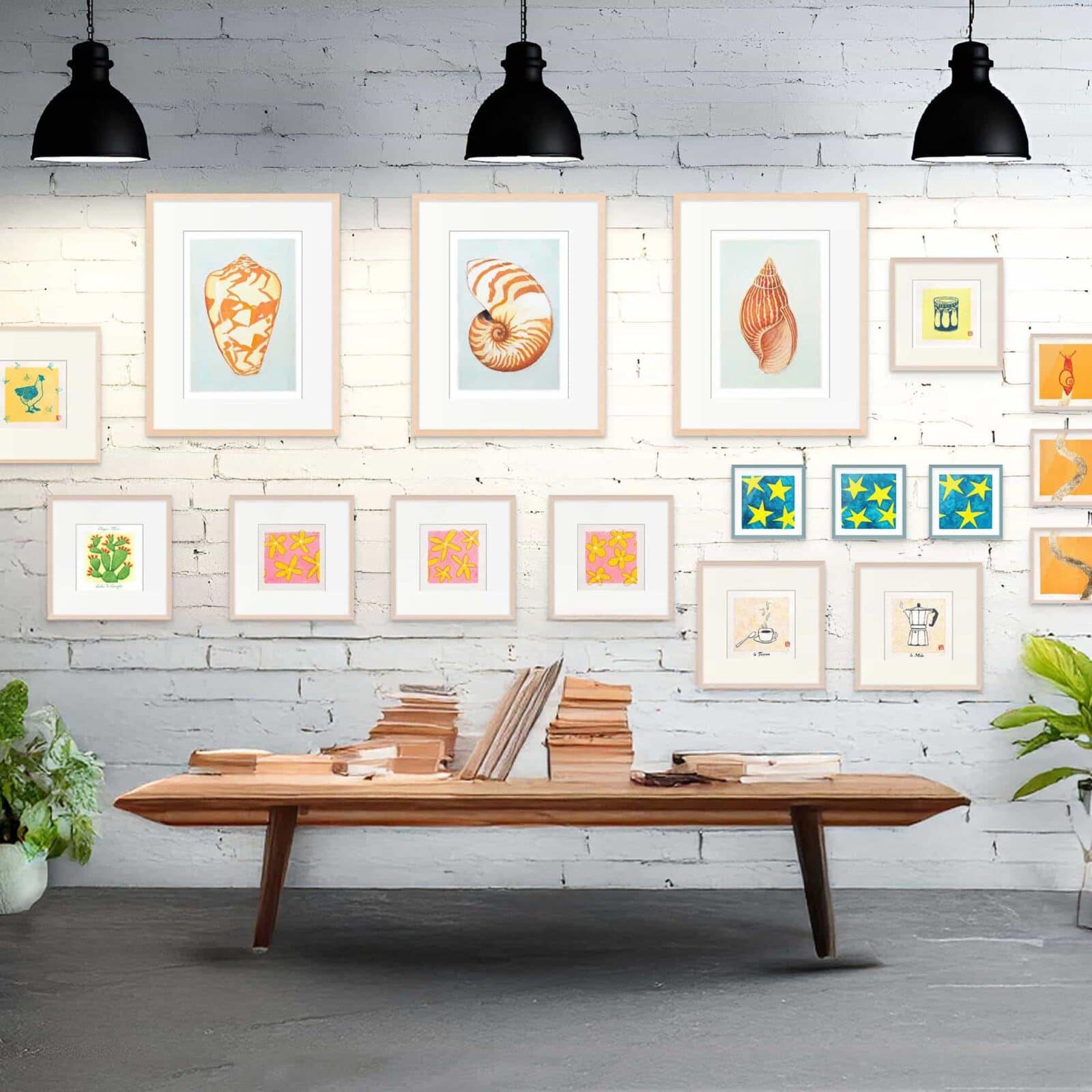 visual merchandising wall art concept store