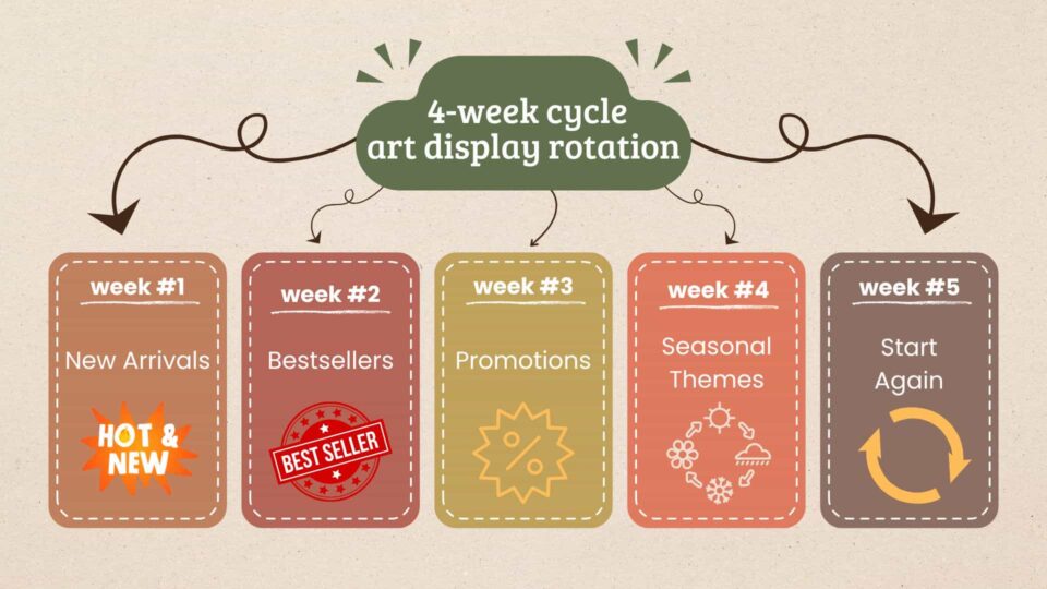 weekly refresh cycles keep curiosity high and sales fresh infographic
